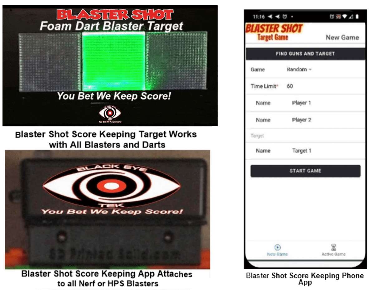 Nerf Blaster Score Keeping Target Game