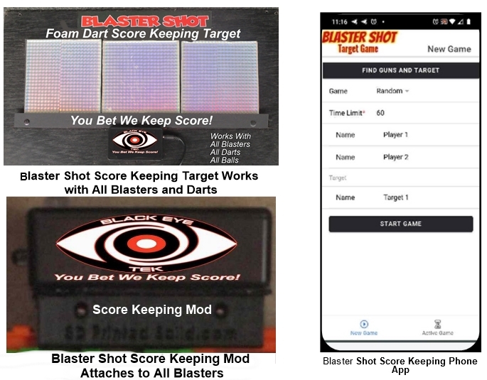 Nerf Score Keeping Game Kit by Blaster Shot 