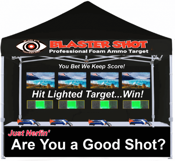 Blaster Shot 4 Player Nerf Shooting Gallery