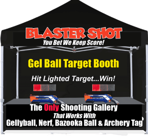 Gel Ball Shooting Booth 2 Shooters